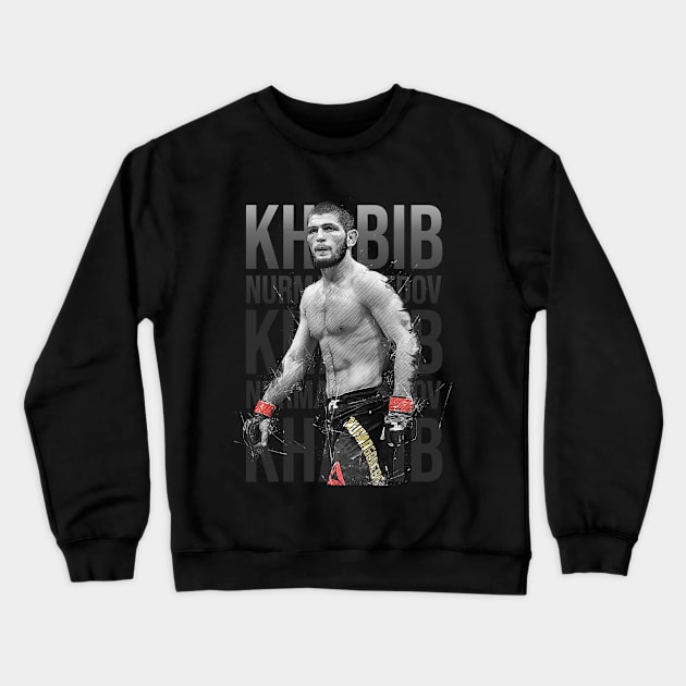 Khabib Nurmagomedov Crewneck Sweatshirt by Creativedy Stuff